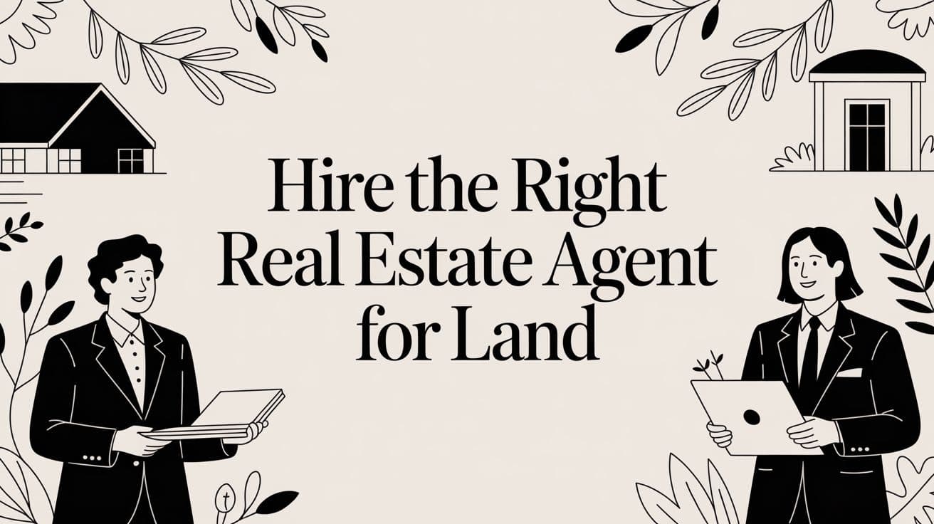 Hire the Right Real Estate Agent for Land