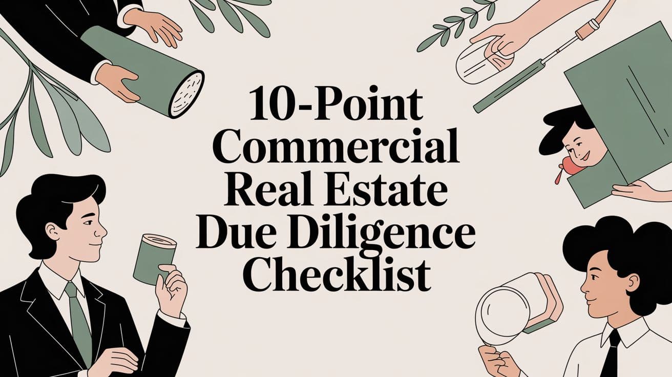 10-Point Commercial Real Estate Due Diligence Checklist