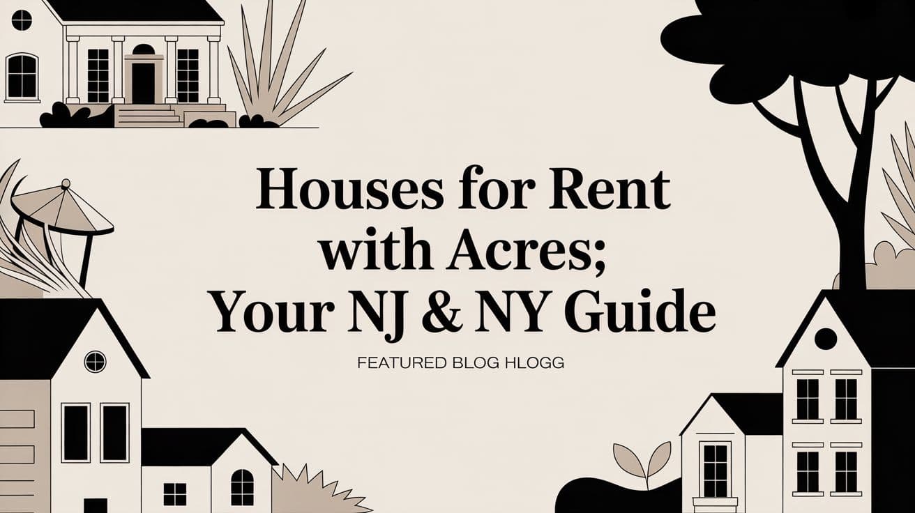 Houses for Rent with Acres: Your NJ & NY Guide